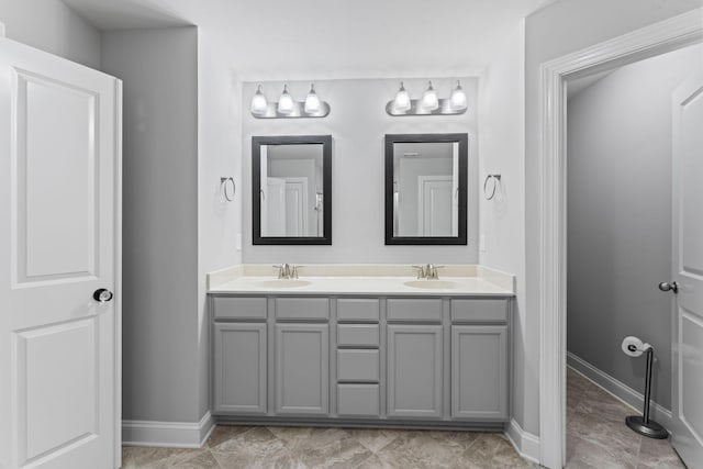 824 Promise Way, Murfreesboro, TN 37128 - bathroom featuring double vanity and baseboards