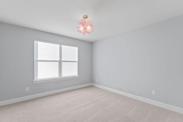 824 Promise Way, Murfreesboro, TN 37128 - spare room featuring carpet floors and a chandelier