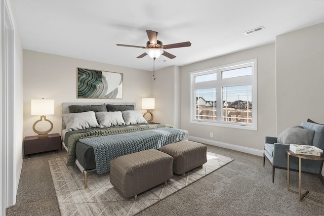 202 W Fallow Ct, Clarksville, TN 37040 - carpeted bedroom with baseboards and ceiling fan