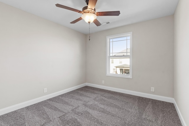 208 W Fallow Ct, Clarksville, TN 37040 - spare room featuring carpet flooring and ceiling fan