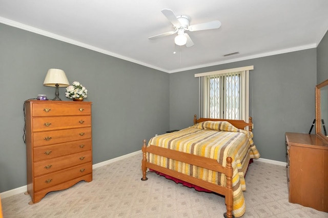 27615 Shannon Rd, Ardmore, AL 35739 - bedroom with ornamental molding and ceiling fan