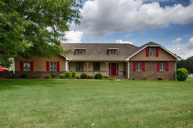 27615 Shannon Rd, Ardmore, AL 35739 - view of front of house featuring brick siding, a front yard, and a shingled roof