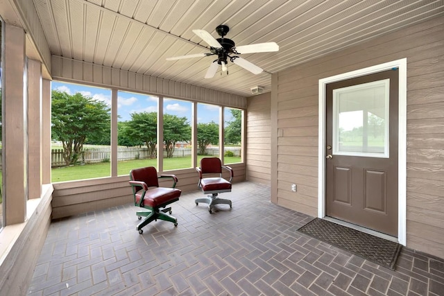27615 Shannon Rd, Ardmore, AL 35739 - sunroom / solarium featuring a ceiling fan
