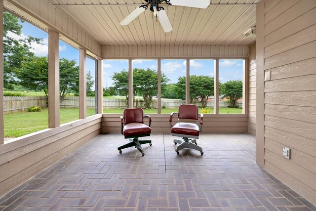 27615 Shannon Rd, Ardmore, AL 35739 - sunroom with a ceiling fan and plenty of natural light