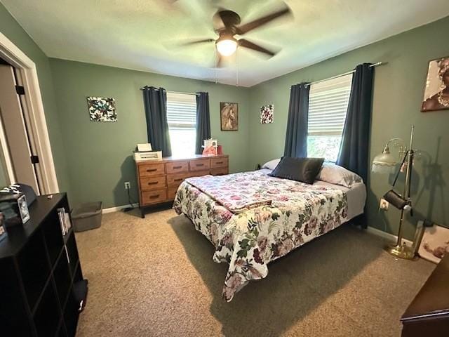 2082 Airport Ridge Rd, Linden, TN 37096 - bedroom featuring light colored carpet and ceiling fan