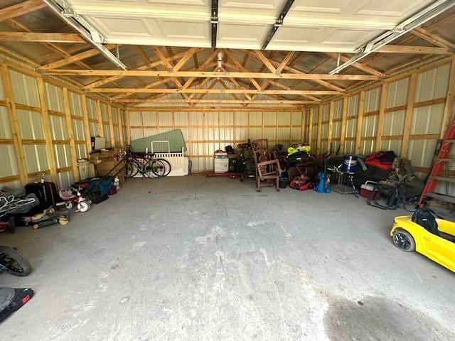 2082 Airport Ridge Rd, Linden, TN 37096 - garage featuring metal wall