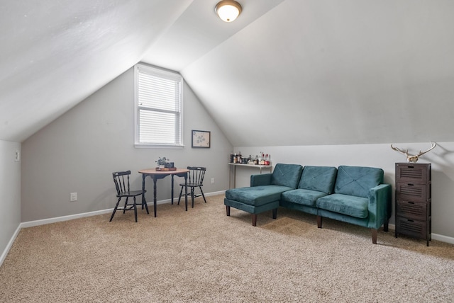 1398 Raven Rd, Clarksville, TN 37042 - sitting room featuring carpet flooring and lofted ceiling