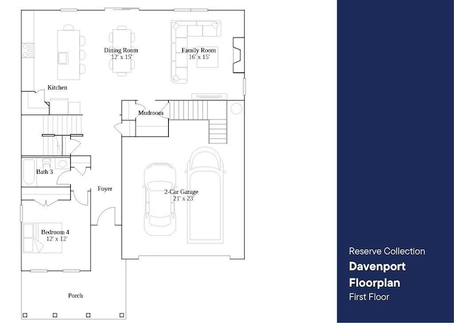 3438 Dench Dr, Murfreesboro, TN 37130 - view of floor plan / room layout