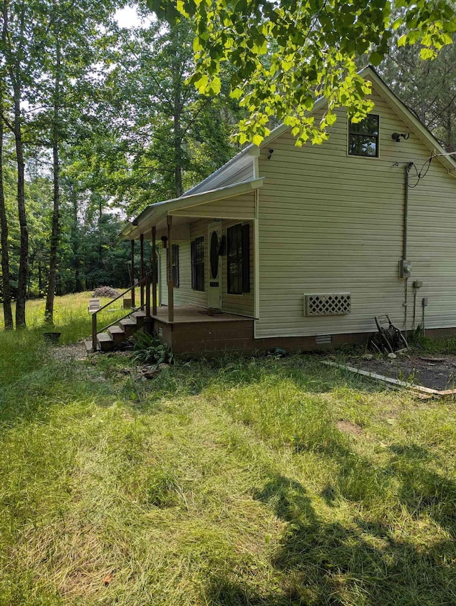 304 Fox Hollow Rd, Goodspring, TN 38460 - view of property exterior featuring covered porch