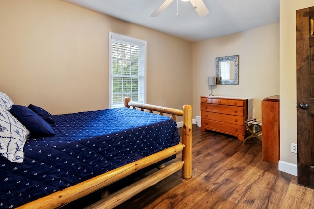 165 Kangaroo Ridge Rd, Byrdstown, TN 38549 - bedroom featuring wood finished floors and a ceiling fan