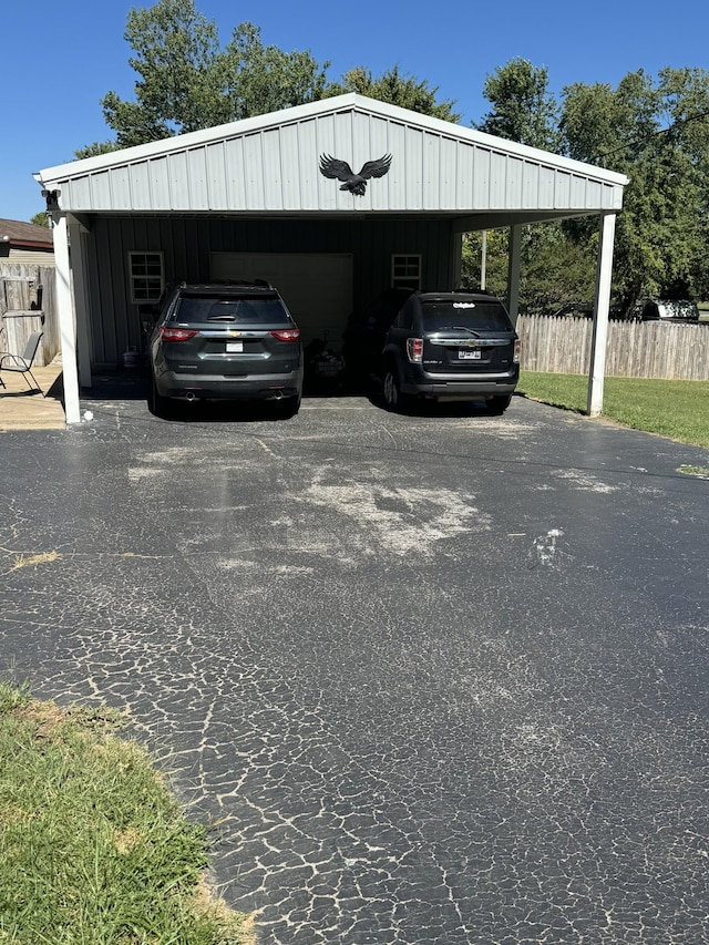 1304 Ellington Dr, Lafayette, TN 37083 - view of car parking with a carport