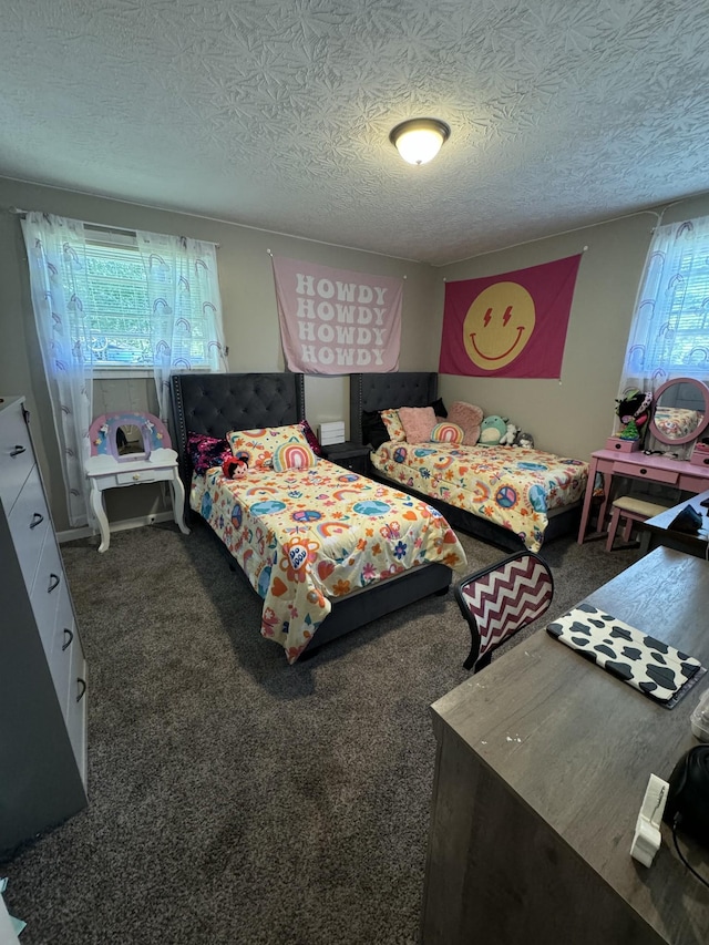 1304 Ellington Dr, Lafayette, TN 37083 - carpeted bedroom featuring a textured ceiling