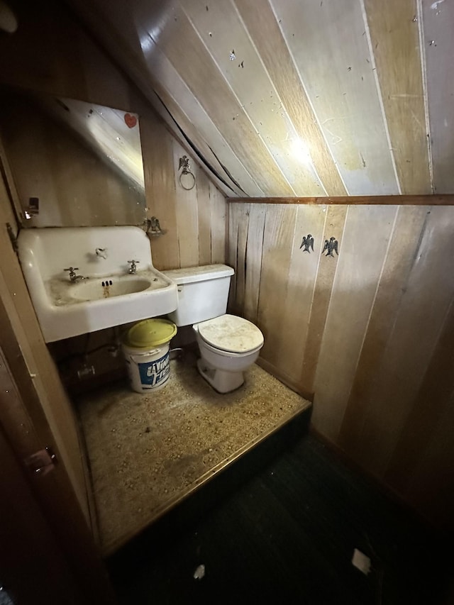 112 W Hackberry St, Centerville, TN 37033 - bathroom with lofted ceiling and toilet