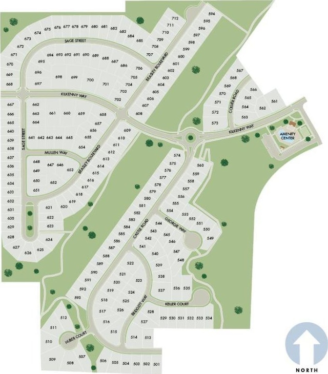 1332 Beasley Blvd, Mount Juliet, TN 37122 - map showing property parcels