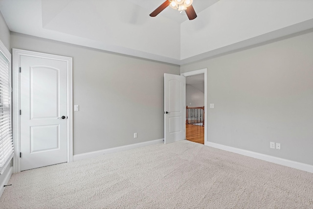 1005 Brittain Downs Dr, Nolensville, TN 37135 - carpeted spare room featuring ceiling fan and a tray ceiling