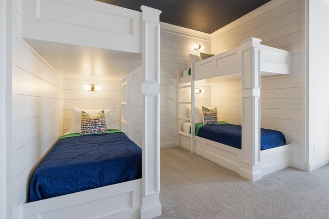7521 Whiskey Rd, College Grove, TN 37046 - carpeted bedroom featuring wooden walls