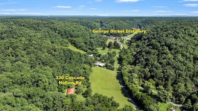 330 Cascade Hollow Rd, Normandy, TN 37360 - bird's eye view of a heavily wooded area