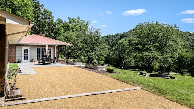330 Cascade Hollow Rd, Normandy, TN 37360 - view of patio / terrace with a vegetable garden