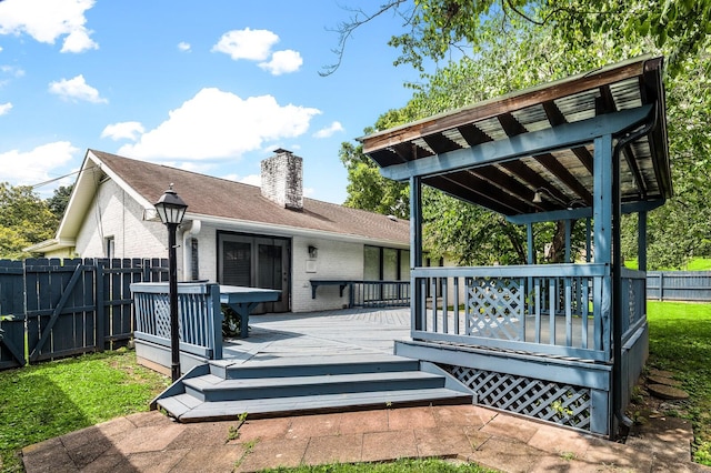 4052 Port Cleburne Ln, Hermitage, TN 37076 - view of wooden deck