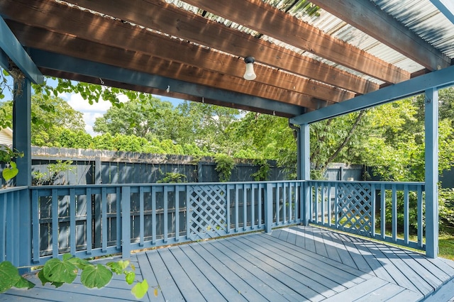 4052 Port Cleburne Ln, Hermitage, TN 37076 - wooden deck with a fenced backyard