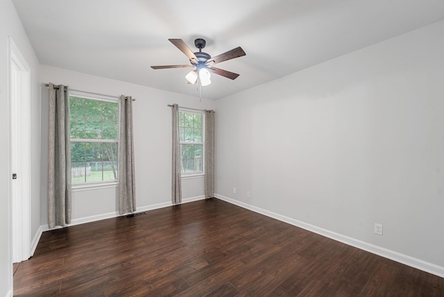 758 Spees Dr, Clarksville, TN 37042 - spare room with wood finished floors and ceiling fan