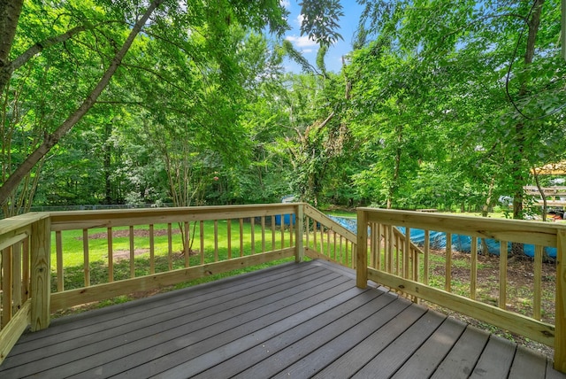 758 Spees Dr, Clarksville, TN 37042 - wooden deck featuring a yard