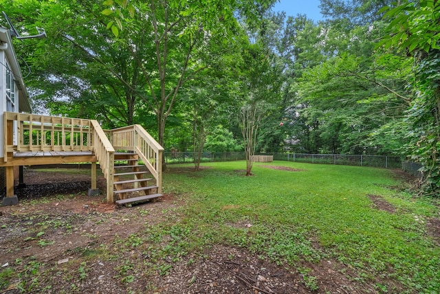 758 Spees Dr, Clarksville, TN 37042 - fenced backyard featuring stairs and a deck
