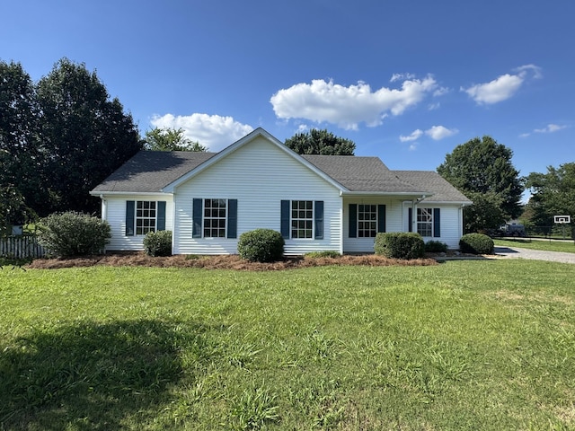 5614 Constantine Dr, Rockvale, TN 37153 - ranch-style house with a front lawn and a shingled roof
