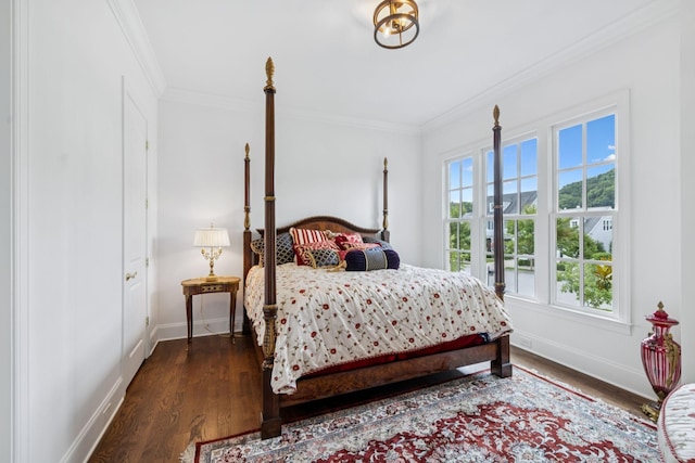 813 Stonewater Blvd, Franklin, TN 37064 - bedroom with multiple windows, crown molding, and wood finished floors