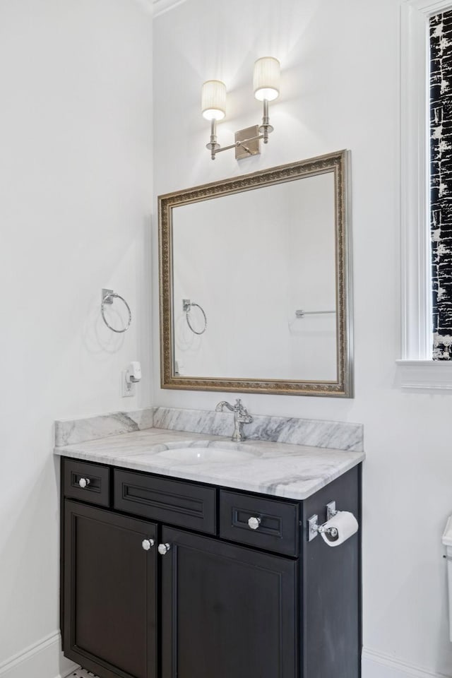 813 Stonewater Blvd, Franklin, TN 37064 - bathroom featuring vanity and baseboards