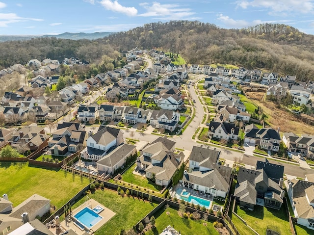 813 Stonewater Blvd, Franklin, TN 37064 - aerial perspective of suburban area featuring a pool area