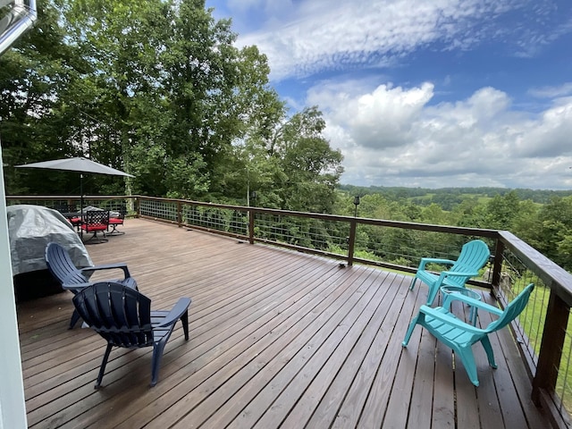 779 Dogwood Dr, Erin, TN 37061 - deck with outdoor dining space