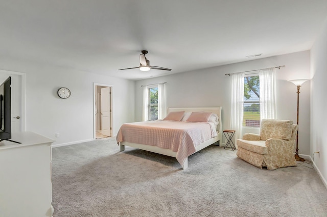 4112 Cadence Dr, Spring Hill, TN 37174 - carpeted bedroom with multiple windows and ceiling fan