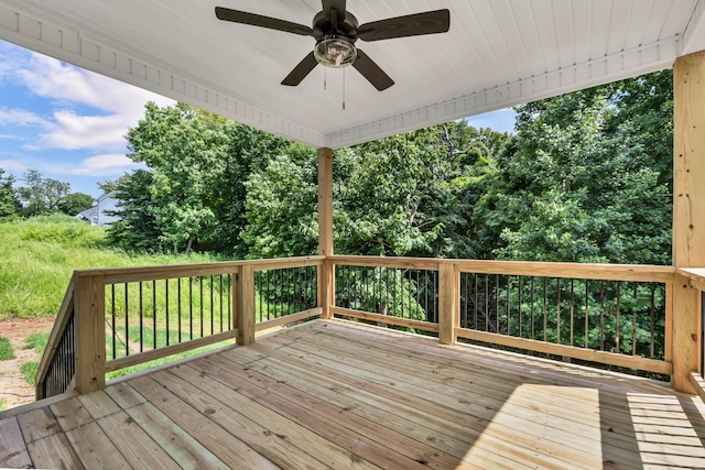 582 Pongracz Way, Clarksville, TN 37042 - deck featuring a ceiling fan