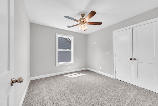 582 Pongracz Way, Clarksville, TN 37042 - unfurnished bedroom with carpet, a closet, and a ceiling fan