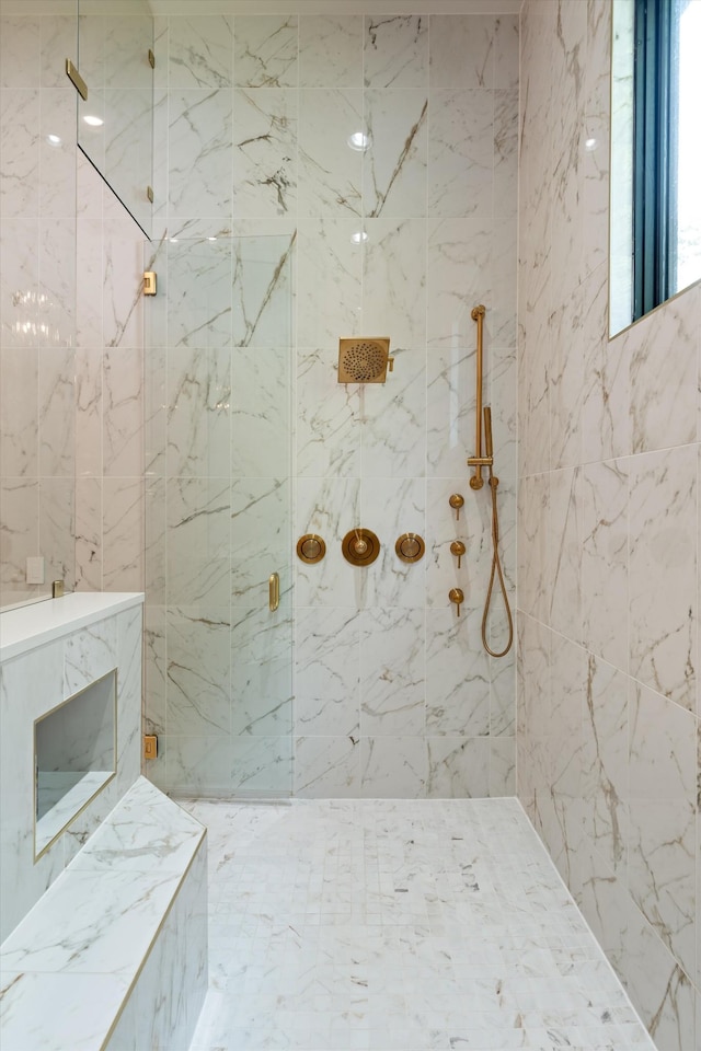 8227 Heirloom Blvd, College Grove, TN 37046 - full bath featuring a marble finish shower