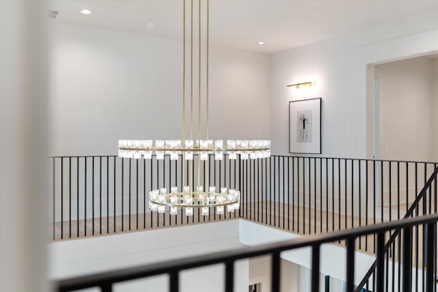 8227 Heirloom Blvd, College Grove, TN 37046 - detailed view of a chandelier and recessed lighting