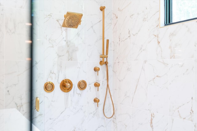 8227 Heirloom Blvd, College Grove, TN 37046 - bathroom view of a marble finish shower