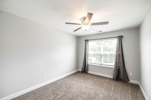 2075 Downstream Dr, Ashland City, TN 37015 - spare room featuring ceiling fan and carpet