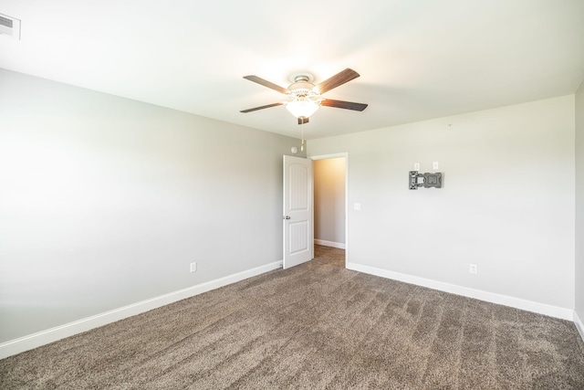 2075 Downstream Dr, Ashland City, TN 37015 - spare room featuring ceiling fan and carpet