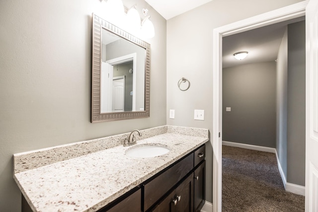 2071 Downstream Dr, Ashland City, TN 37015 - bathroom with vanity and baseboards