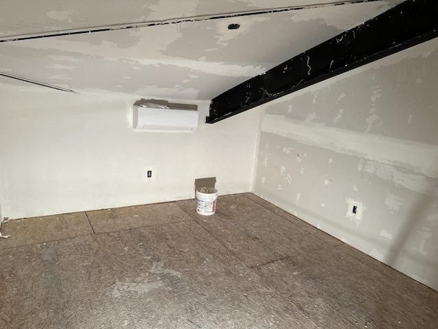 201 Summit Dr, Linden, TN 37096 - basement featuring a wall mounted air conditioner