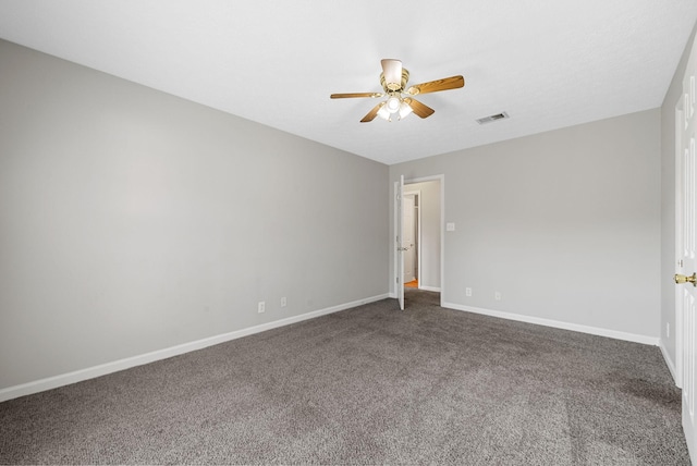 1066 Shadow Ridge Ave, Oak Grove, KY 42262 - carpeted spare room featuring a ceiling fan and baseboards