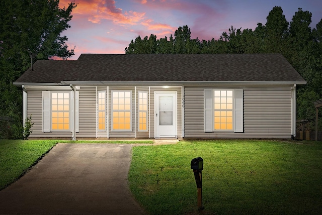 1066 Shadow Ridge Ave, Oak Grove, KY 42262 - view of front of house featuring a front yard and a shingled roof