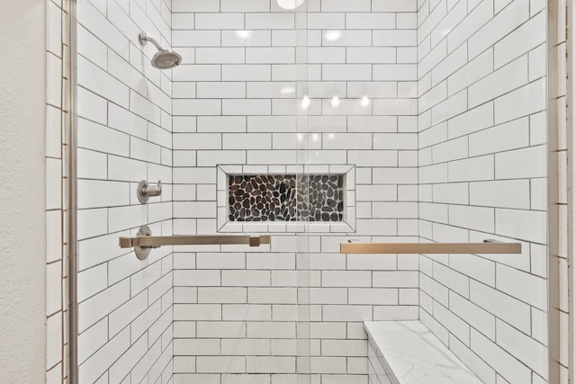 8205 Brownstone Ext, Cross Plains, TN 37049 - bathroom with a tile shower