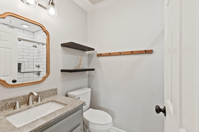 8205 Brownstone Ext, Cross Plains, TN 37049 - bathroom featuring vanity and tiled shower