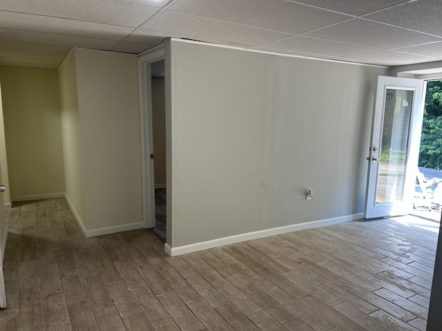 716 Muskhogean Ct, Antioch, TN 37013 - spare room featuring wood finished floors and a drop ceiling