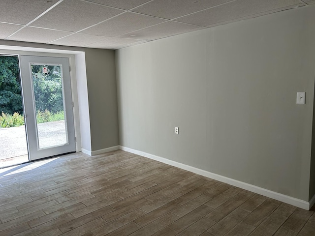 716 Muskhogean Ct, Antioch, TN 37013 - unfurnished room with wood finished floors and a paneled ceiling