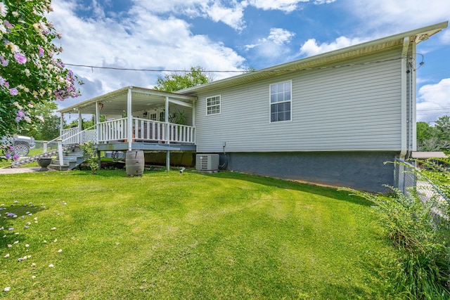 78 Gray Rd, Signal Mountain, TN 37377 - rear view of property with stairs