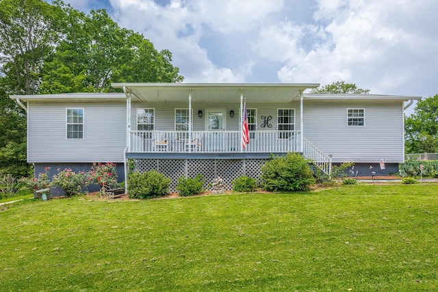 78 Gray Rd, Signal Mountain, TN 37377 - view of front facade with a porch and a front yard